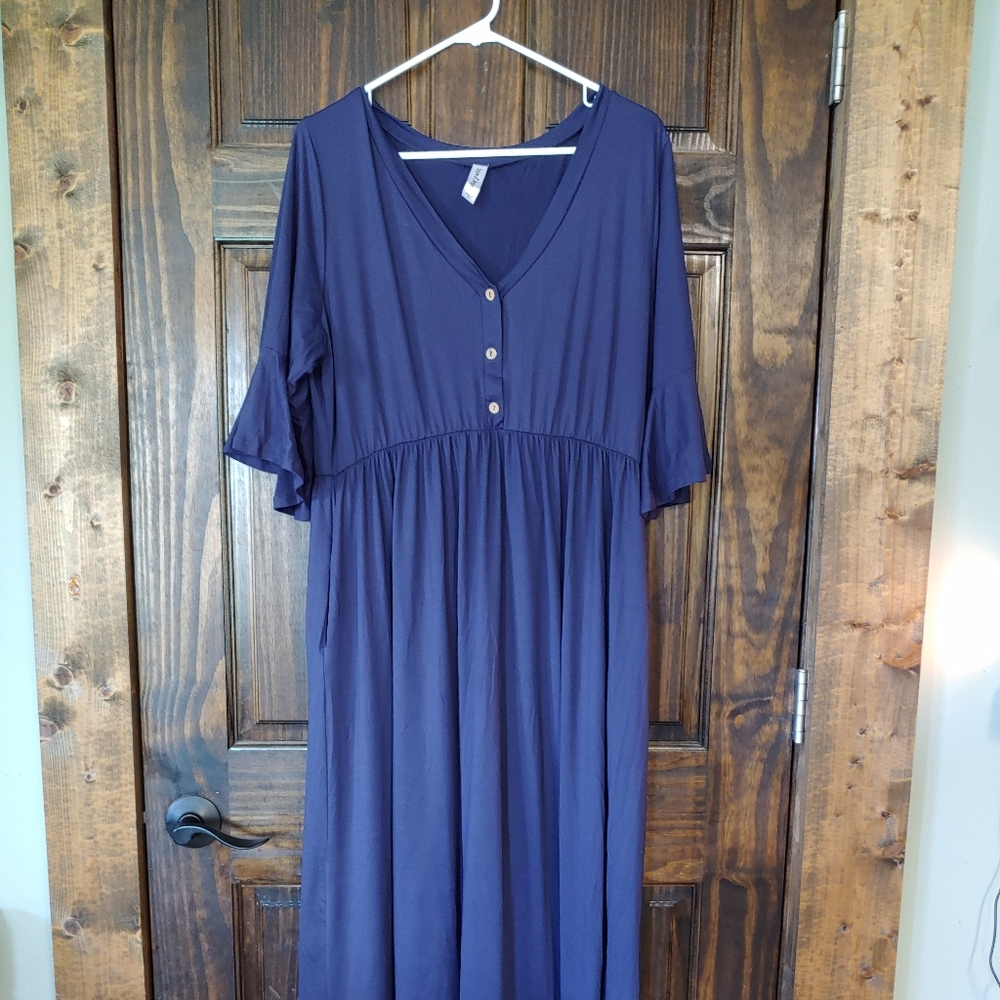 Navy Maxi Dress